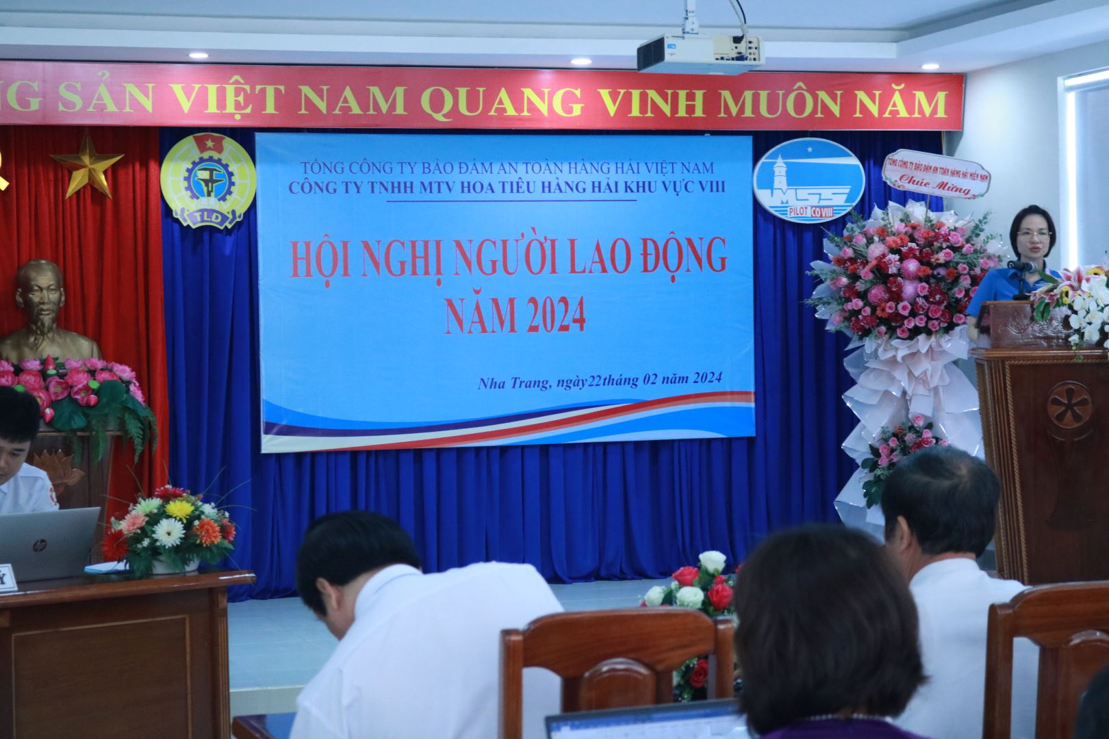 HỘI NGHỊ NGƯỜI LAO ĐỘNG CÔNG TY HOA TIÊU HÀNG HẢI KHU VỰC VIII NĂM 2024